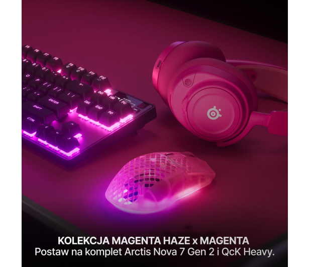 SteelSeries Aerox 3 WL Gen 2 (Magenta Haze) - 1512556 - zdjęcie 12